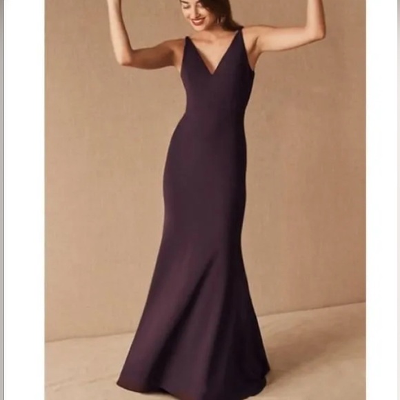 BHLDN Dresses & Skirts - NWT Anthropologie BHLDN Jones Gown Maxi Dress SZ 8 Dark Purple